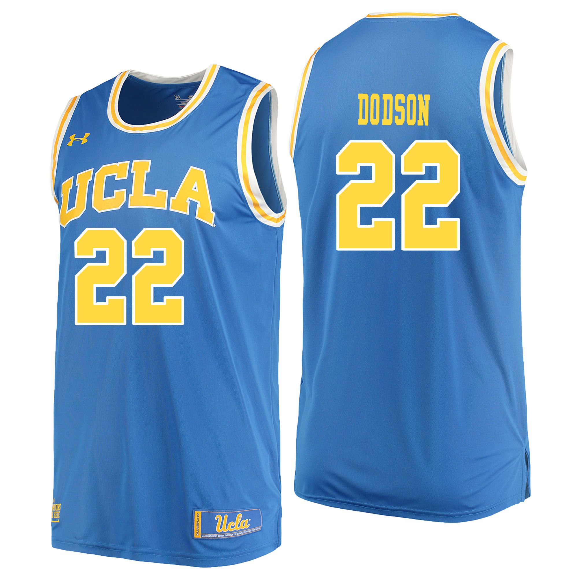 Men UCLA UA 22 Dodson Light Blue Customized NCAA Jerseys